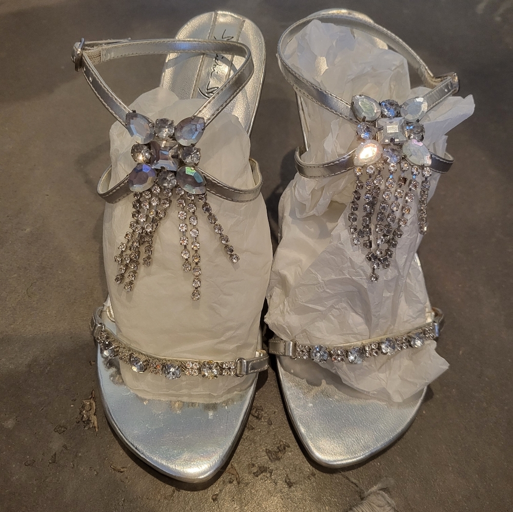 Silver heels